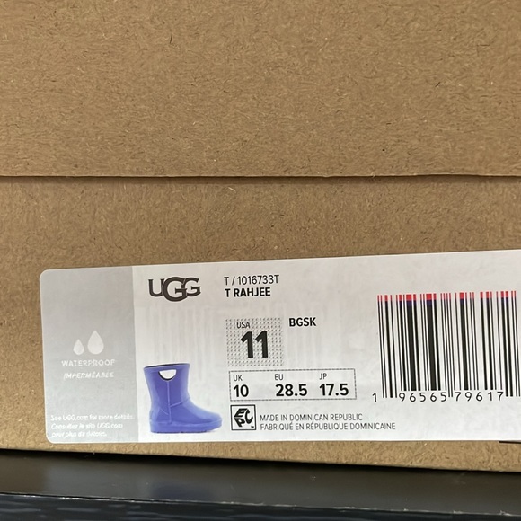 NIB Ugg - Rahjee Rain Boot Sizes 9, 10, 11, 12 - Picture 10 of 11